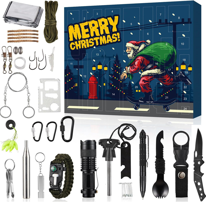 Calendrier de l'Avent de Survie - 24 Outils Pratiques pour Aventuriers