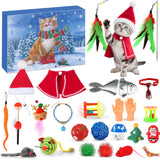Calendrier de l'Avent pour Chats - 24 Jouets Interactifs Festifs