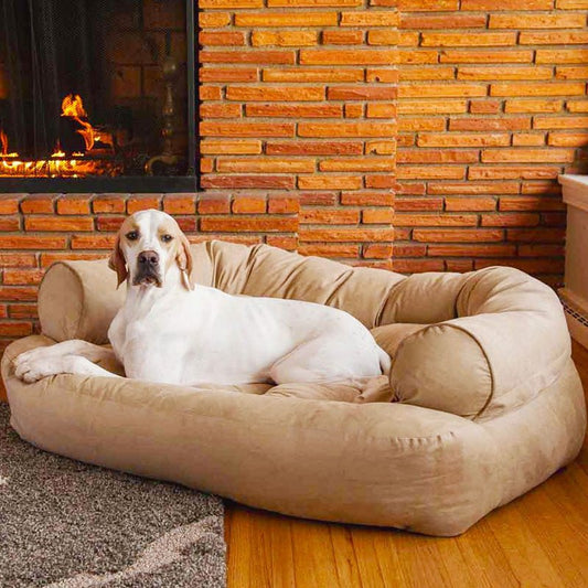 Divano ortopedico morbido e resistente per cani - CalmPaw