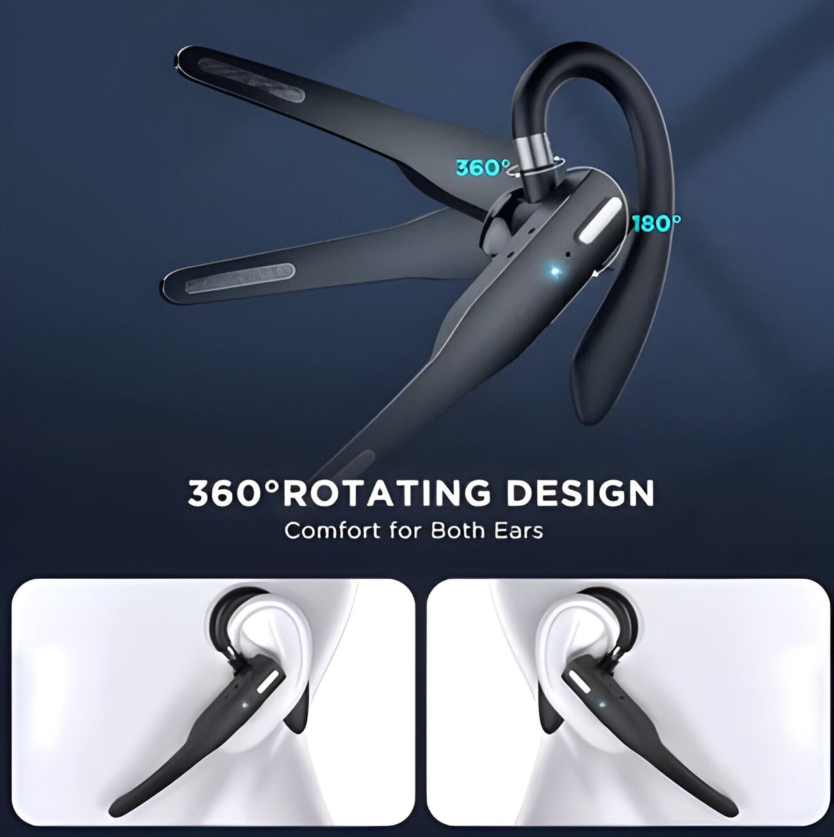 Casque Bluetooth 5.1 avec Double Microphone et Réduction de Bruit
