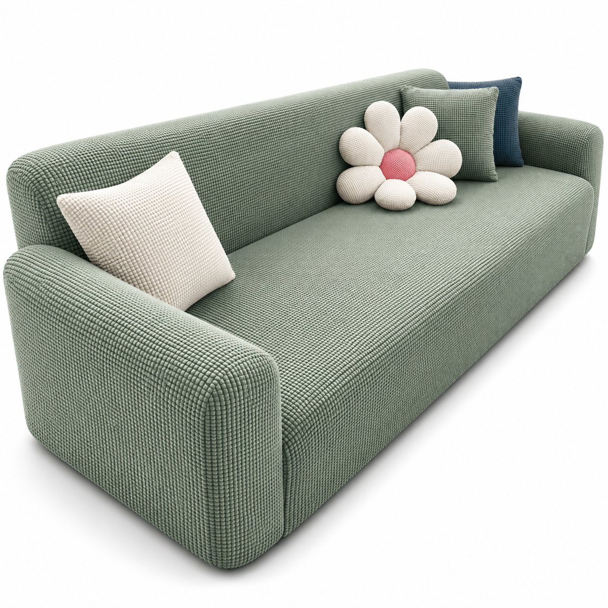 Copridivano Antiscivolo in Tessuto Jacquard - Protezione Elegante e Resistente