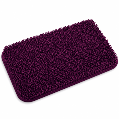 ChenilSoft - Tapis de Bain en Chenille Antidérapant & Ultra-Absorbant