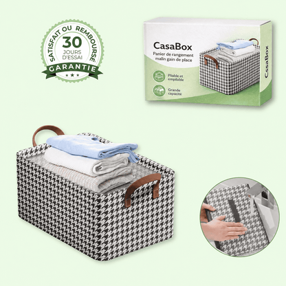 CasaBox - Boîte de Rangement Pliable Lot de 4