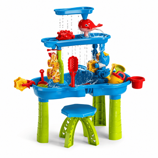 Tavolo da gioco sabbia e acqua 3 in 1 per bambini