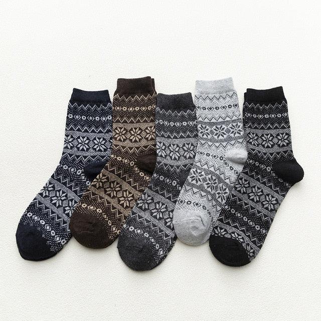 Chaussettes D'Hiver Scandinaves - Laine & Coton Écologiques, Confort Ultime