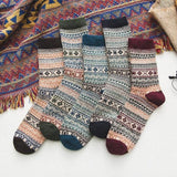 Chaussettes D'Hiver Scandinaves - Laine & Coton Écologiques, Confort Ultime