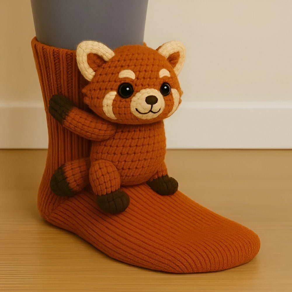 Calze Antiscivolo in Peluche 3D - Comfort e Sicurezza