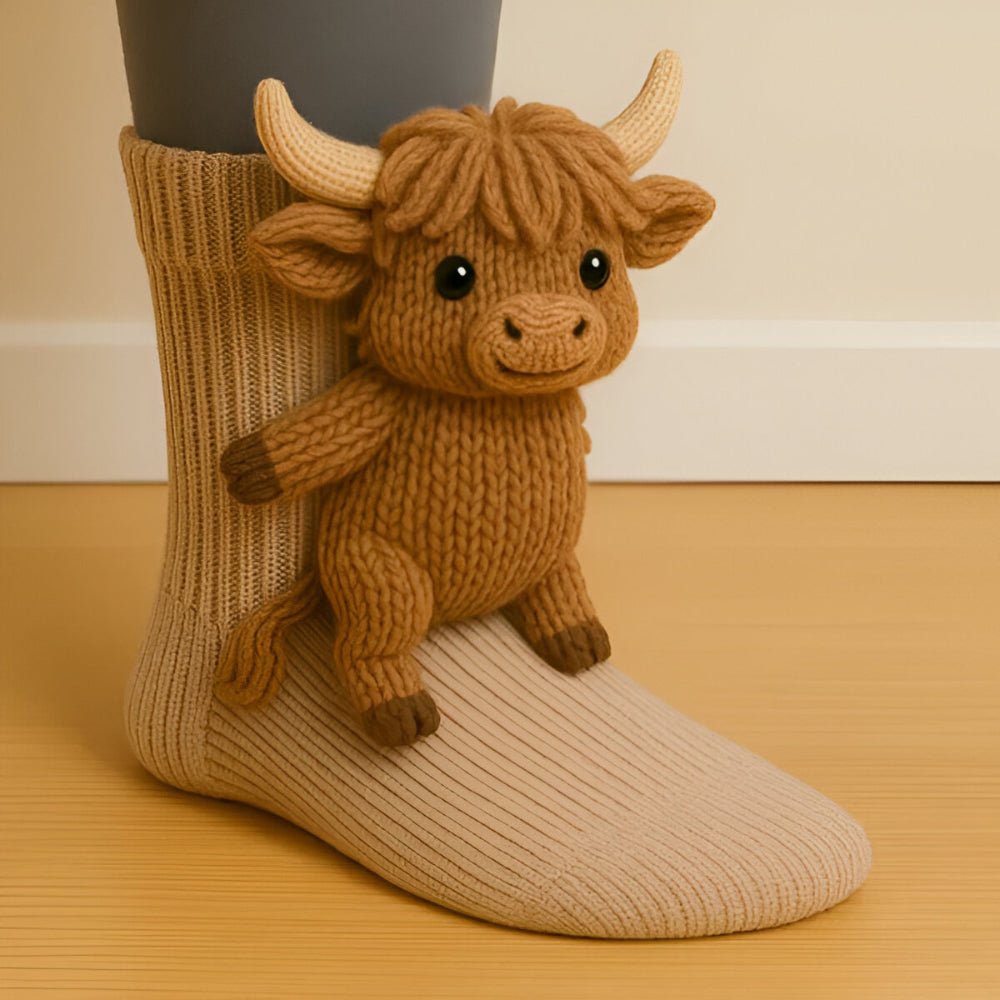 Calze Antiscivolo in Peluche 3D - Comfort e Sicurezza