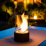 Cheminée de Table au Bioéthanol Ignora - Flamme Sans Fumée, Design Élégant et Portable