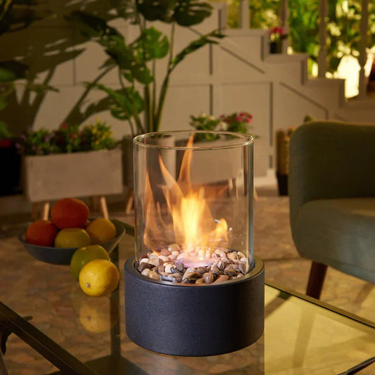 Caminetto da Tavolo a Bioetanolo Ignora - Fiamma Senza Fumo, Design Elegante e Portatile