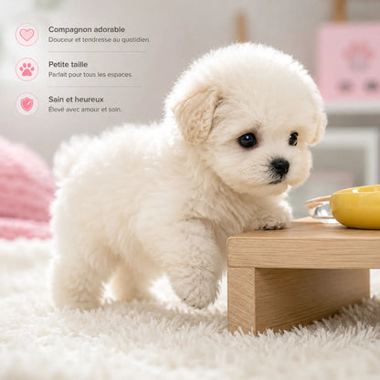 Chiot Robot Interactif Compagnon™ - Jouet Interactif avec Réactions à la Voix et au Toucher