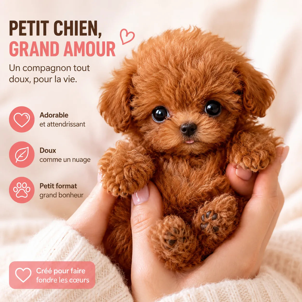 Chiot Robot Interactif Compagnon™ - Jouet Interactif avec Réactions à la Voix et au Toucher