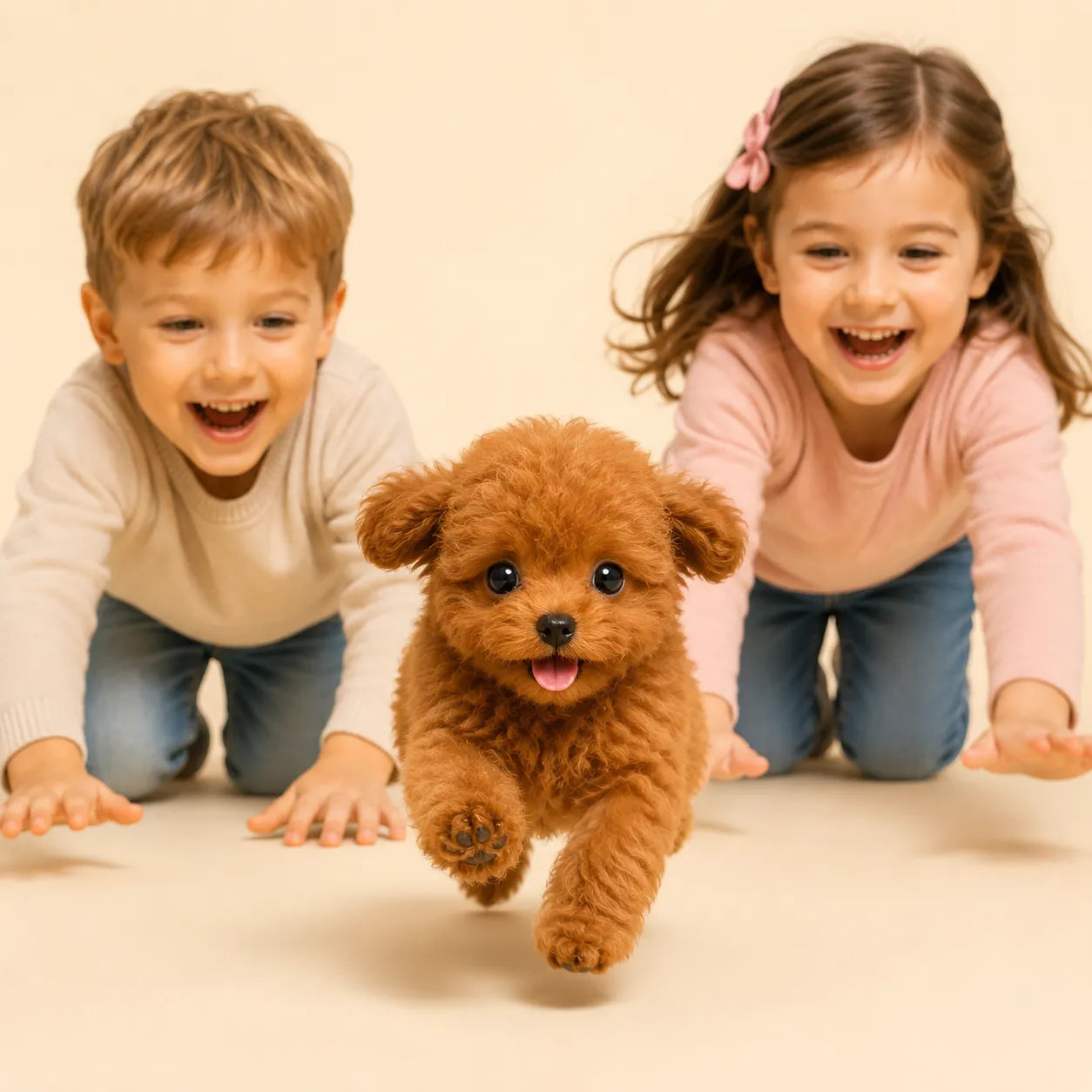 Chiot Robot Interactif Compagnon™ - Jouet Interactif avec Réactions à la Voix et au Toucher