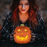 Citrouille Lumineuse Halloween - Décoration Jack-O'-Lantern Extérieure Sûre et Pratique