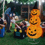 Citrouille Lumineuse d'Halloween avec 100 LED et Minuterie