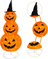 Citrouille Lumineuse d'Halloween avec 100 LED et Minuterie