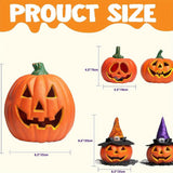 Citrouilles Lumineuses Halloween - Lanternes LED Effrayantes