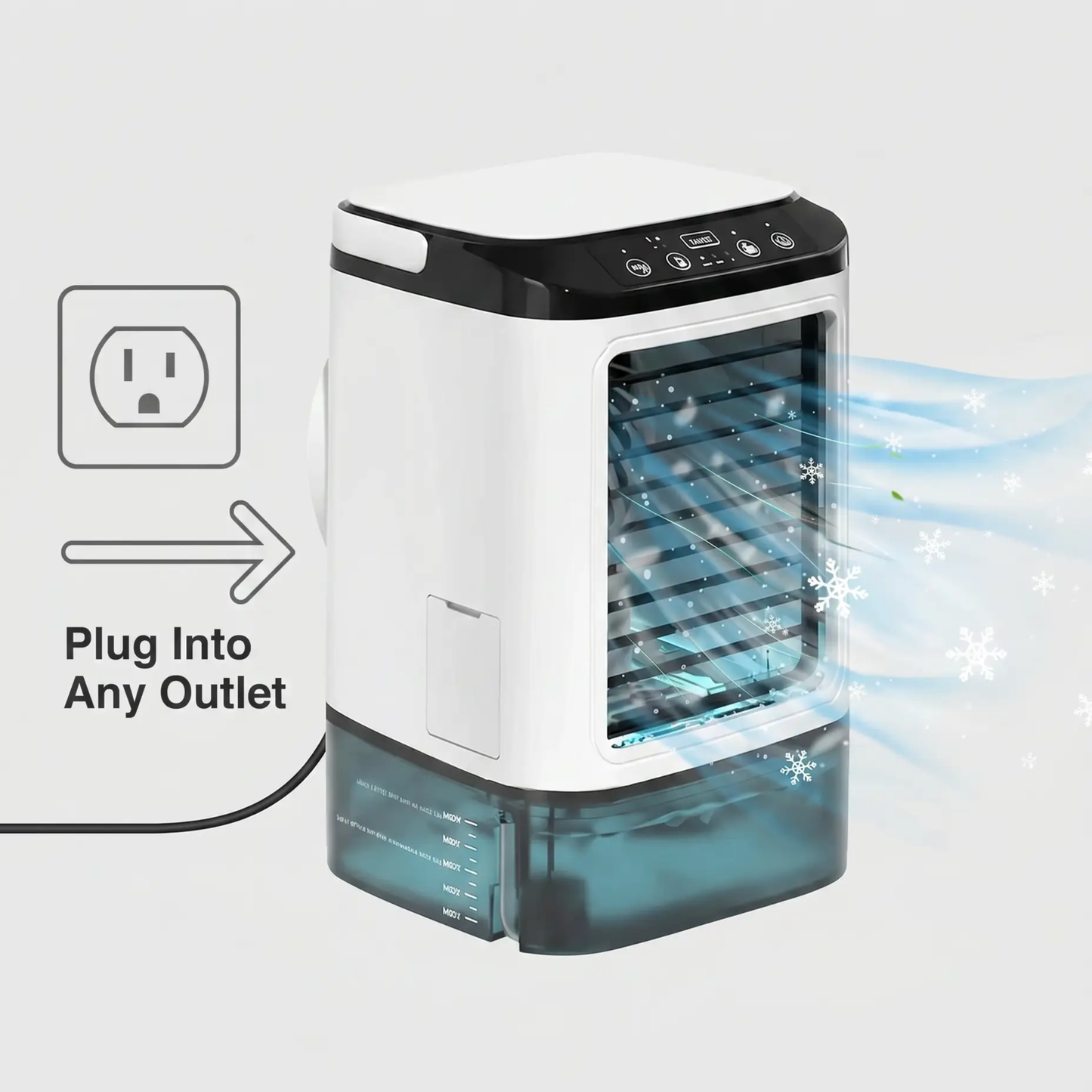 Climatiseur Mobile Silencieux 3 Vitesses - Refroidissement Par Ultrasons