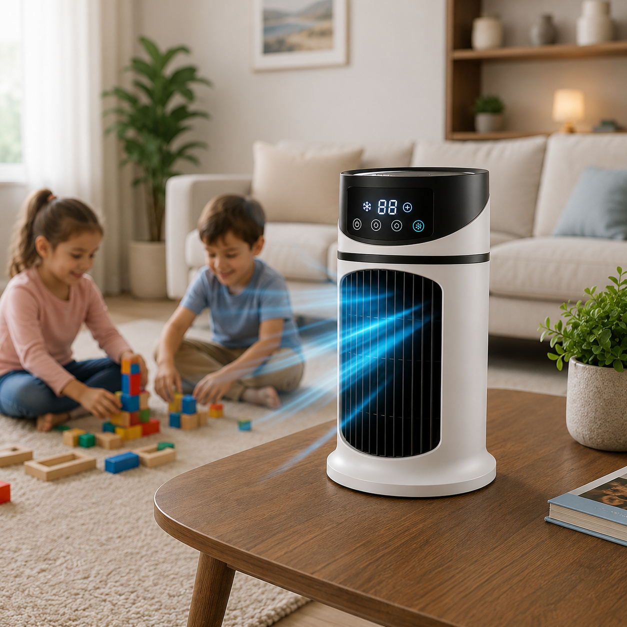 Climatiseur Portable Mini avec Télécommande et Affichage LED