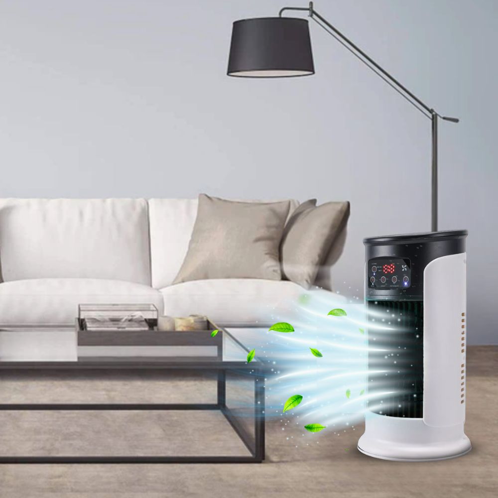 Climatiseur Portable Multifonction avec Roulettes - Air Frais et Énergisant