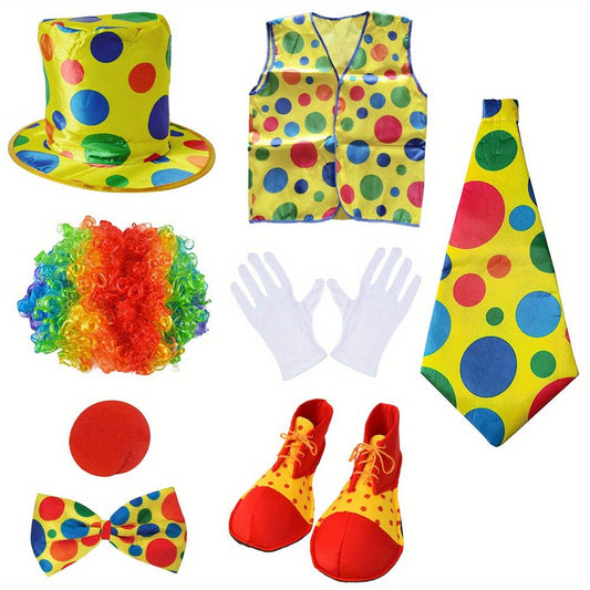 Costume de Clown Enfant avec Accessoires Complets