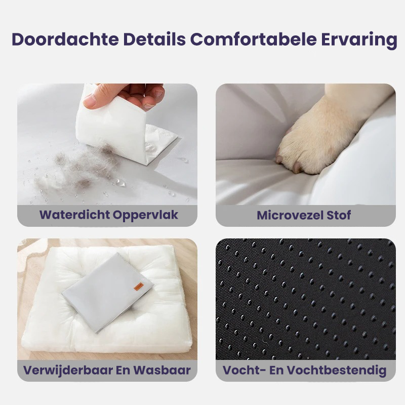 Coussin Orthopédique pour Chiens - Soutien Imperméable FlexiRest