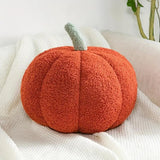Coussins en Peluche - Décoration Automnale en Forme de Citrouille