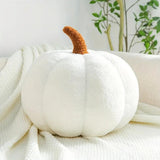 Coussins en Peluche - Décoration Automnale en Forme de Citrouille