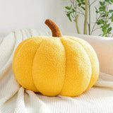 Coussins en Peluche - Décoration Automnale en Forme de Citrouille