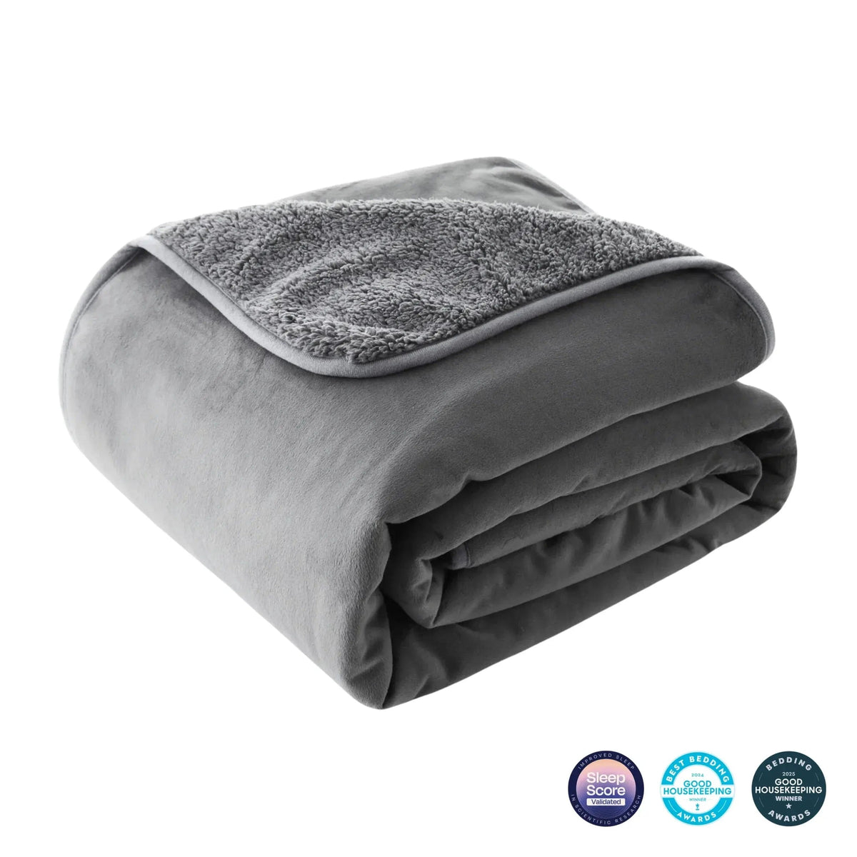 Couverture Bebe Réversible en Flanelle et Sherpa Douce