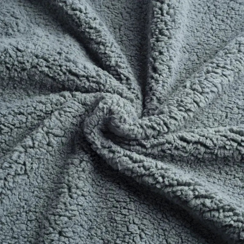 Couverture Bebe Réversible en Flanelle et Sherpa Douce