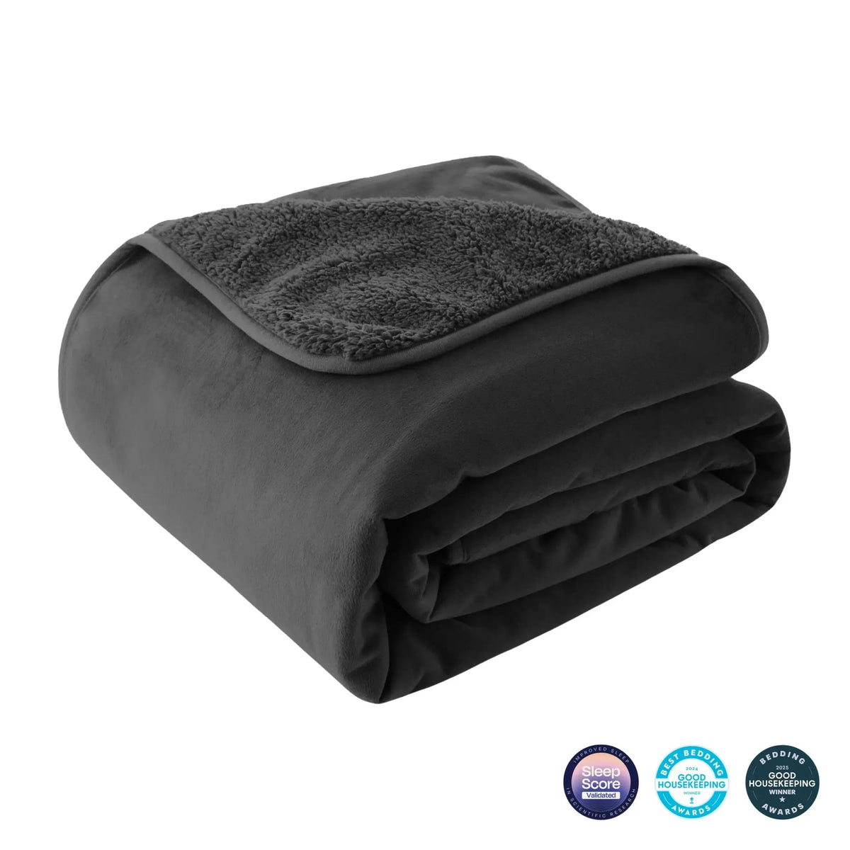 Couverture Bebe Réversible en Flanelle et Sherpa Douce