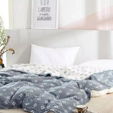 Coperta Comfort Diamond Dot 100% Cotone - Morbida e Traspirante