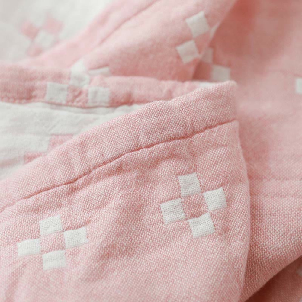 Couverture Confort Diamond Dot 100% Coton - Douce et Respirante