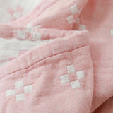 Coperta Comfort Diamond Dot 100% Cotone - Morbida e Traspirante