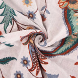 Coperta Soffice Reversibile Vintage in Cotone Floreale 150x200 cm