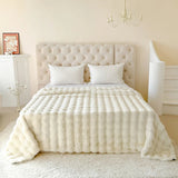 Couverture Polaire Douce Double Couche en Fausse Fourrure