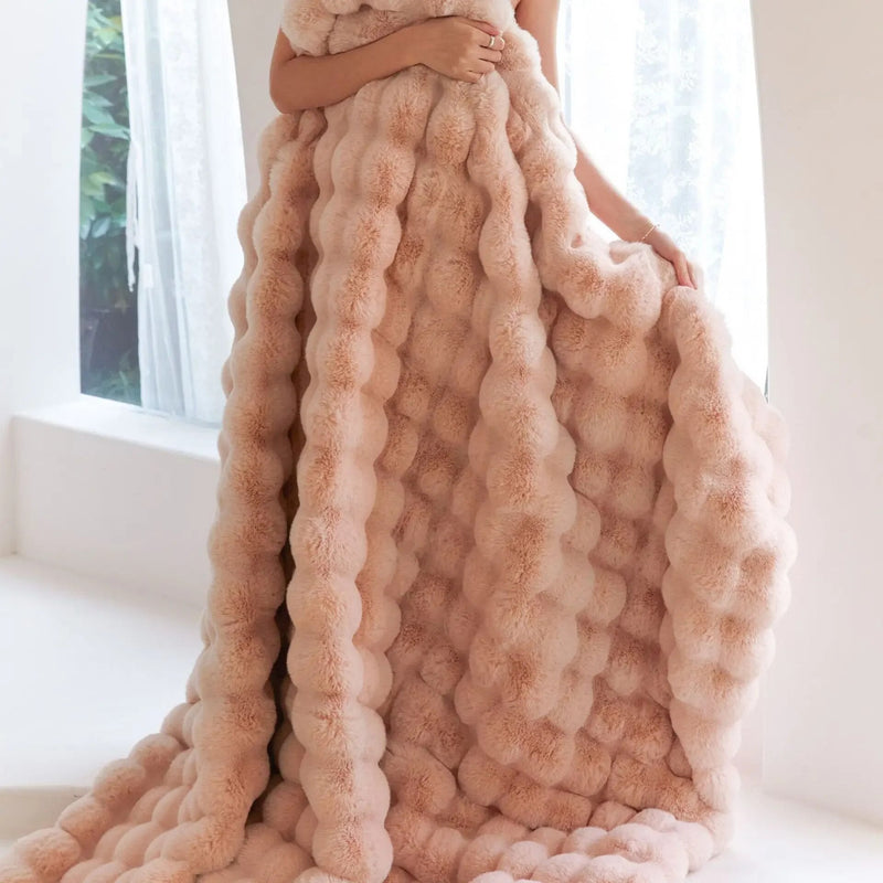 Couverture Polaire Réversible SnuggleSoft - Chaleur Toute l'Année