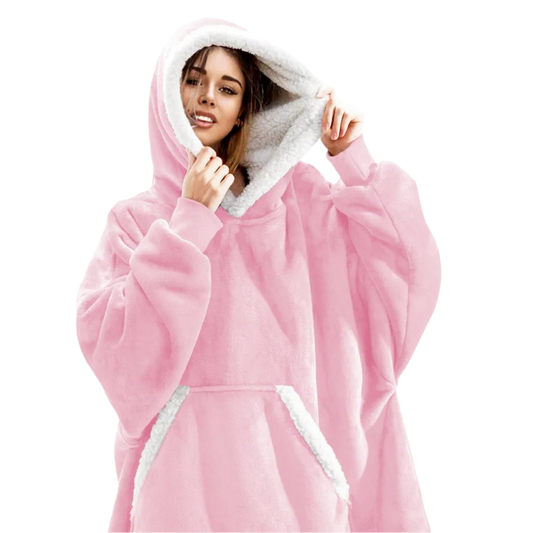 Couverture Polaire à Capuche Douce et Confortable - Taille Unique