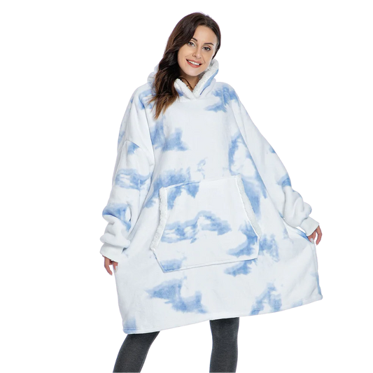 Couverture Polaire à Capuche Douce et Confortable - Taille Unique