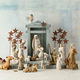 Crèche en Bois de Grange - Ensemble de 20 Pièces de la Nativité
