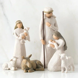 Crèche en Bois de Grange - Ensemble de 20 Pièces de la Nativité