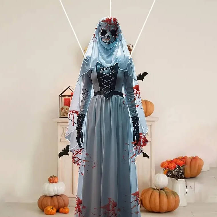 Décoration d'Halloween - Mariée Effrayante à Suspendre 39,5 pouces