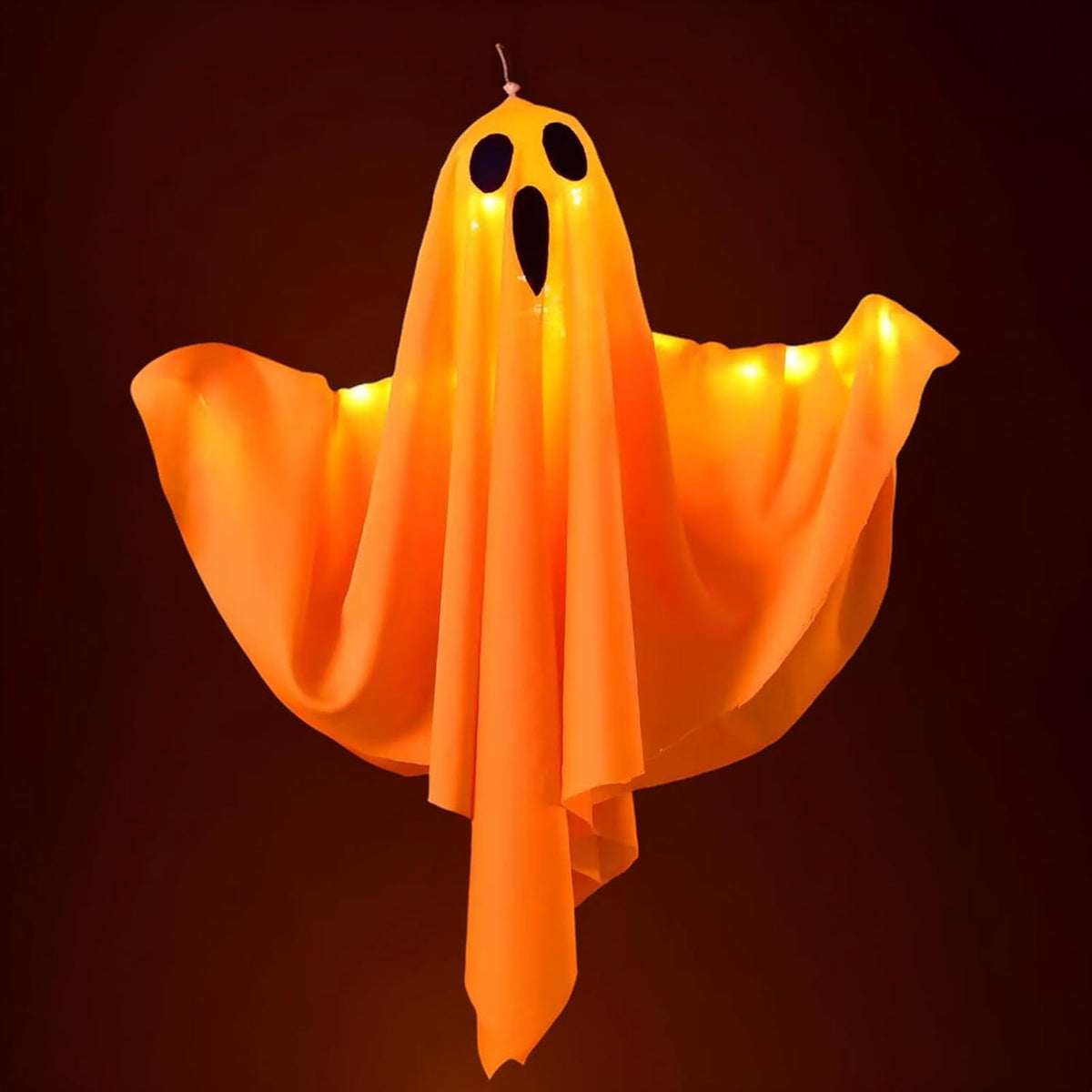 Décorations Fantômes Lumineux d'Halloween - Tissu Suspendu