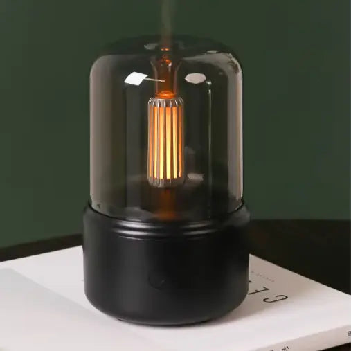 Diffuseur Huile Essentielle LED Effet Flamme Silencieux - Ambiance Relaxante