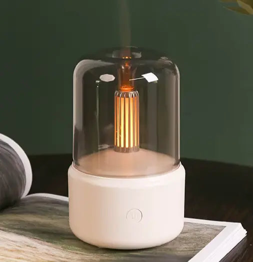 Diffuseur Huile Essentielle LED Effet Flamme Silencieux - Ambiance Relaxante