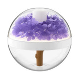 Diffuseur Huile Essentielle Ultrasonique Floral Rechargeable avec Lumière LED