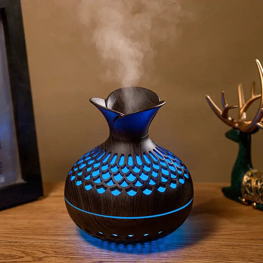 Diffuseur Huile Essentielle Ultrasonique en Panier Tressé