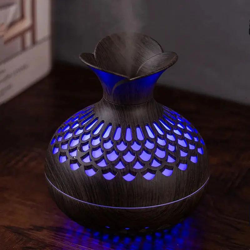 Diffuseur Huile Essentielle Ultrasonique en Panier Tressé