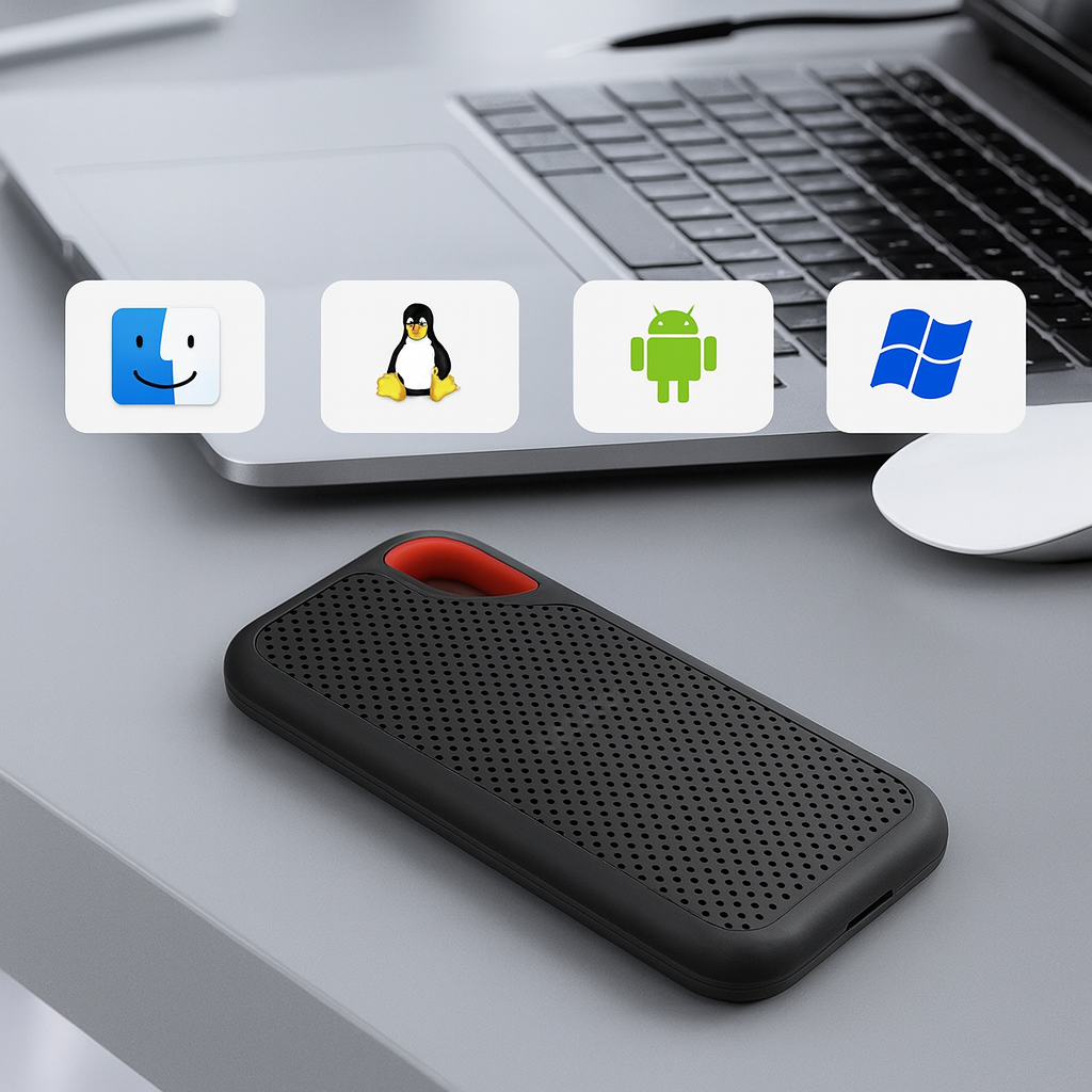 Disque Dur Externe SSD 2 To Ultra Rapide Compact USB 3.1